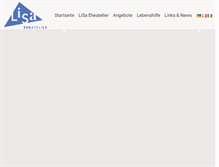 Tablet Screenshot of lisa-eheatelier.ch